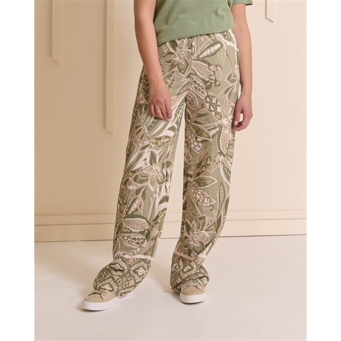 S FOS broek Rikki bloem Army print